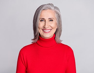 Woman with veneers in Superior