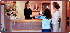 patients at front desk