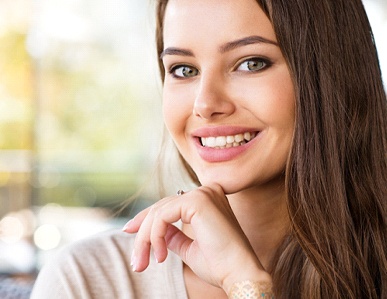 Young woman with attractive smile