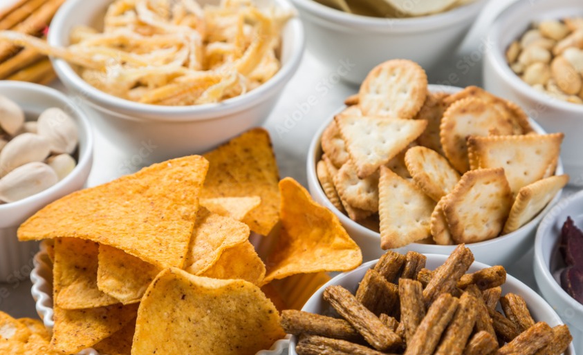 Tray of snacks